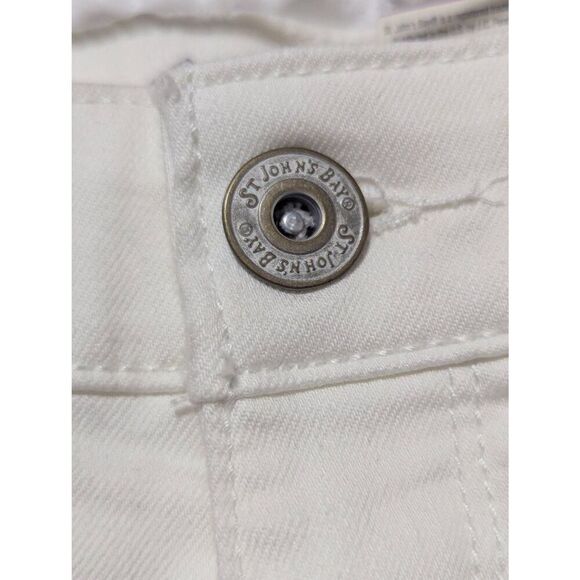 St. John's Bay Women's White Solid Skinny Leg Mid-Rise Jeans Size 22W NWT - Picture 5 of 8